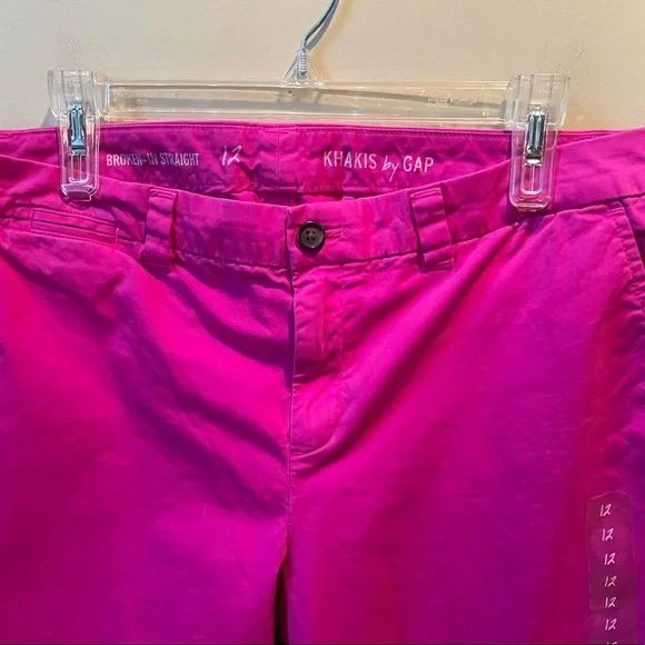 Gap NEW hot pink khakis size 12 - Picture 8 of 9